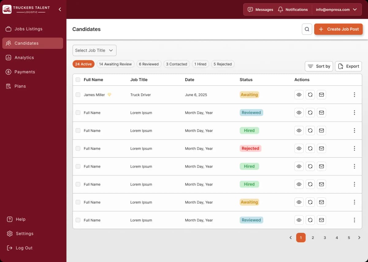 Manage Applications